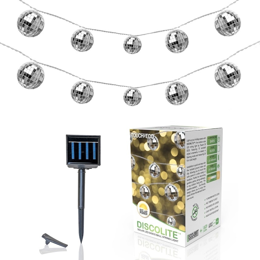 Shop Solar Led Disco Ball Party String Light On Sale Overstock