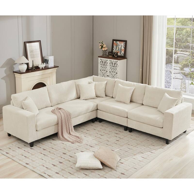 Oversized Modular Sectional Sofa Set