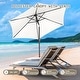 preview thumbnail 51 of 101, Autlaycil 7.5FT Solar Patio Umbrella with Base and Tilt,Crank