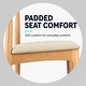 preview thumbnail 73 of 96, Set of 2 Kennedy Elbow Chairs Farmhouse Wooden Dining Chairs With PU Leather Or Fabric Cushion Seat, Modern Accent Side Chairs