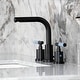 preview thumbnail 32 of 34, Kingston Brass Synchronous Two-Handle 3-Hole Deck Mount Widespread Bathroom Faucet with Brass Pop-Up Drain