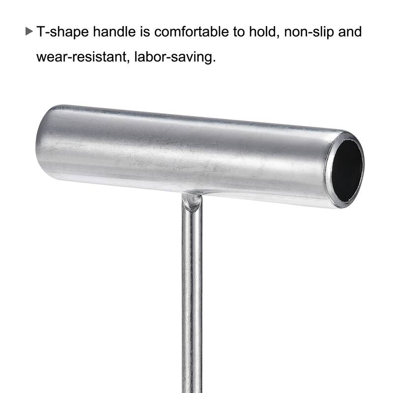 T-Handle Meat Boning Hook, Stainless Steel T Hooks for Kitchen - Silver Tone