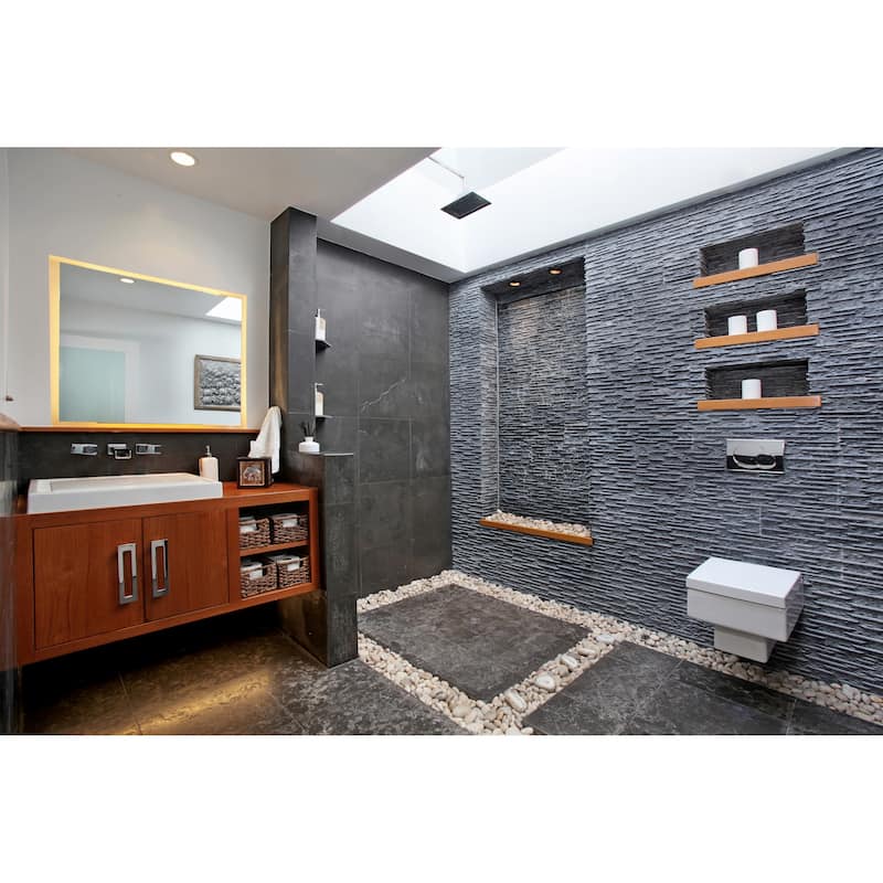 Ackland AKTLTCAM16X16G-CA Camden - 16" x 16" Stone Solid Floor and