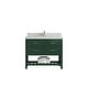 preview thumbnail 61 of 128, Willow Collections 42 x 22 Parker Single Bowl Sink Bathroom Vanity with 2 in Quartz
