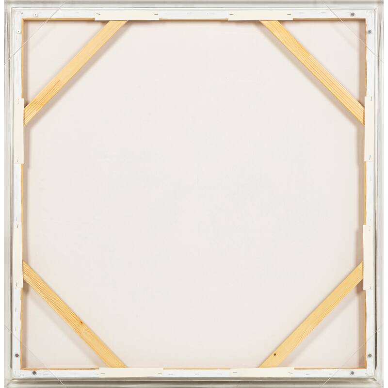Canvas Wall Art Wood Frame Abstract Textured Design - 40" Multi