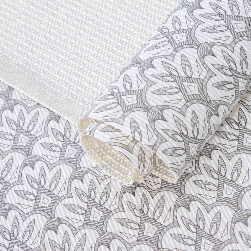 Ray Star Gray Floral Shelf liner Independence Day 18x96 12×120 In