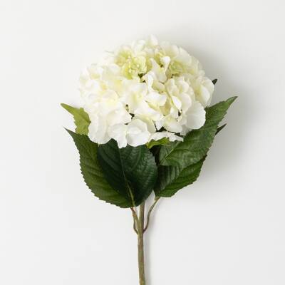 Sullivans Artificial Creamy-White Hydrangea Bloom 26"H White - 9"L x 6"W x 26"H
