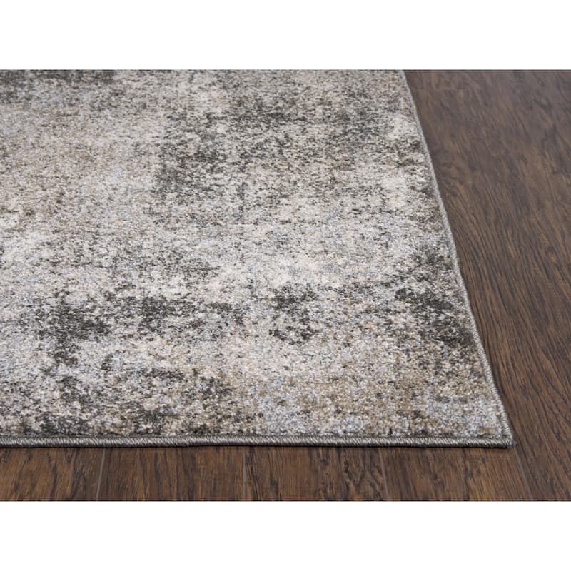 Alora Decor Venice Neutral Tan, Cream, Silver, and Grey Abstract Rug