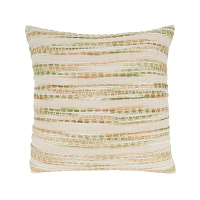 Cozy Chic Striped Woven Throw Pillow