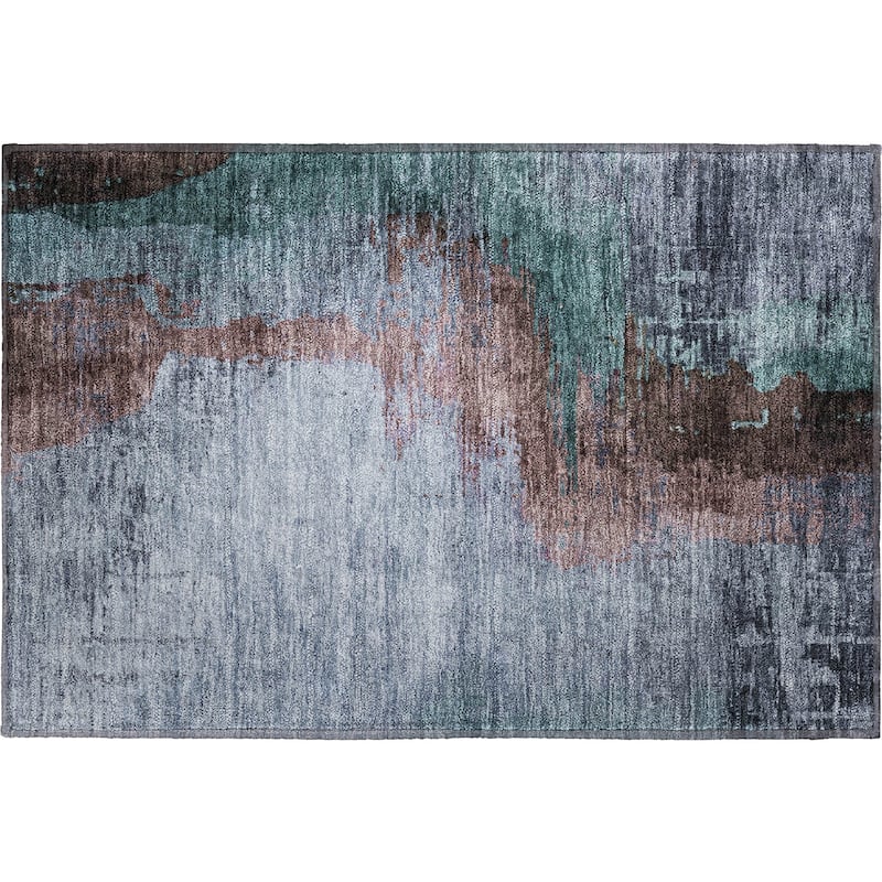 Premium Washable Super Soft Abstract Soid Mayfield Rug