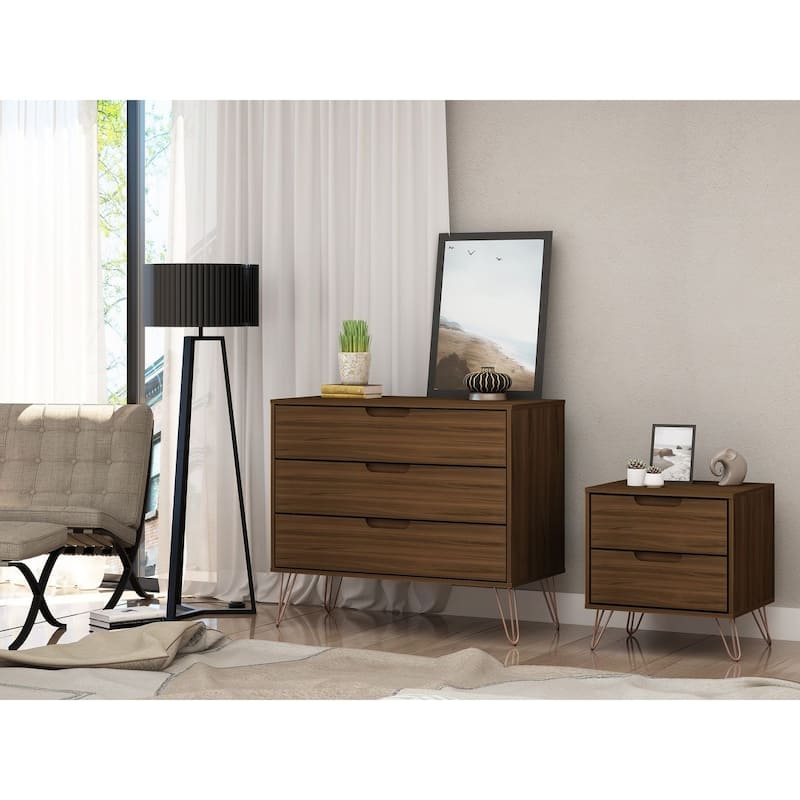 Manhattan Comfort Rockefeller 2-Piece Dresser Set