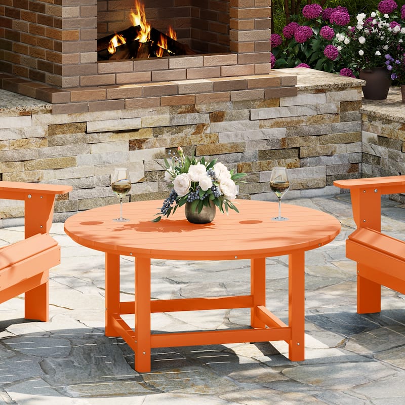 Laguna Outdoor Poly Adirondack 38" Round Coffee Table