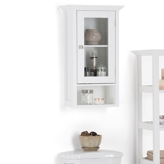 Shop Wyndenhall Normandy 28 Inch H X 15 75 Inch W Single Door Wall Bath Cabinet 15 75 W X 10 D X 28 H 15 75 W X 10 D X 28 H Overstock 18008698