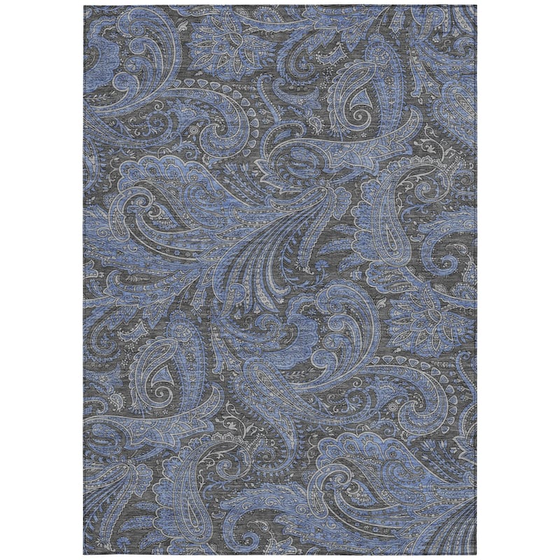 HomeRoots Paisley Transitional Rectangle Outdoor Rug