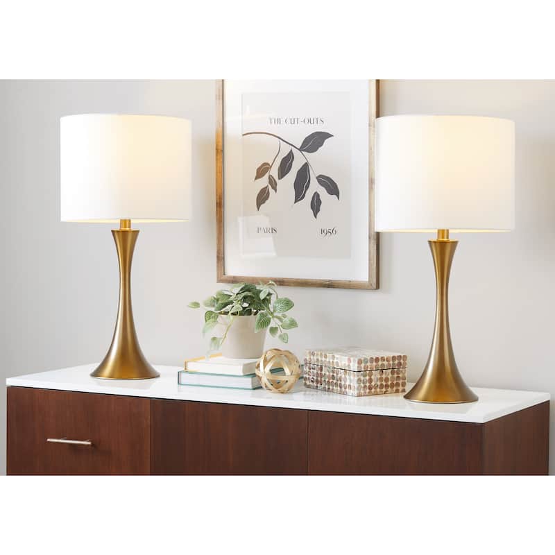 Porch & Den Bakkom 24" Metal Table Lamp (Set of 2)