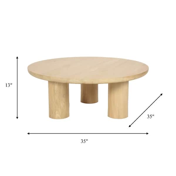 dimension image slide 0 of 2, Sagebrook Home Mango Wood Elegant Pair of Boho Coffee Tables for Modern Homes