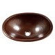 preview thumbnail 3 of 10, Schrodinger Copper 19" Oval Dual Flex Bath Sink with Ashfield Faucet Kit