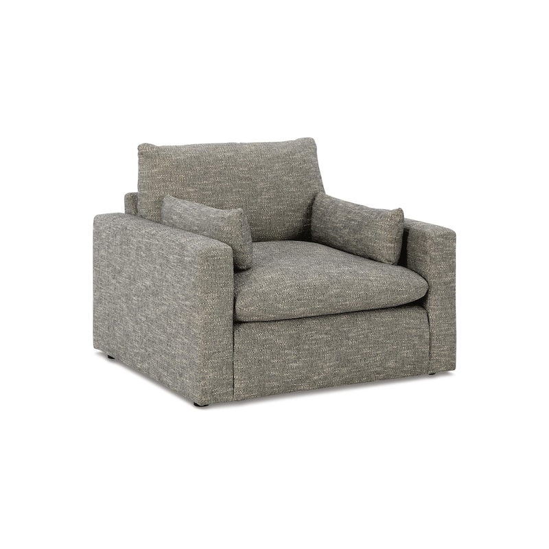 Signature Design by Ashley Dramatic Gray Oversized Chair - 44"W x 42"D x 36"H