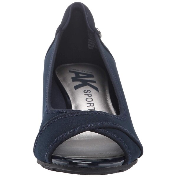 anne klein corner wedge heels