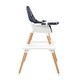 preview thumbnail 9 of 9, Childrens High Dining Chair Detachable Two-In-One Table And Chair Navy Blue - 24.61"L x 24.41"W x 39.76"H