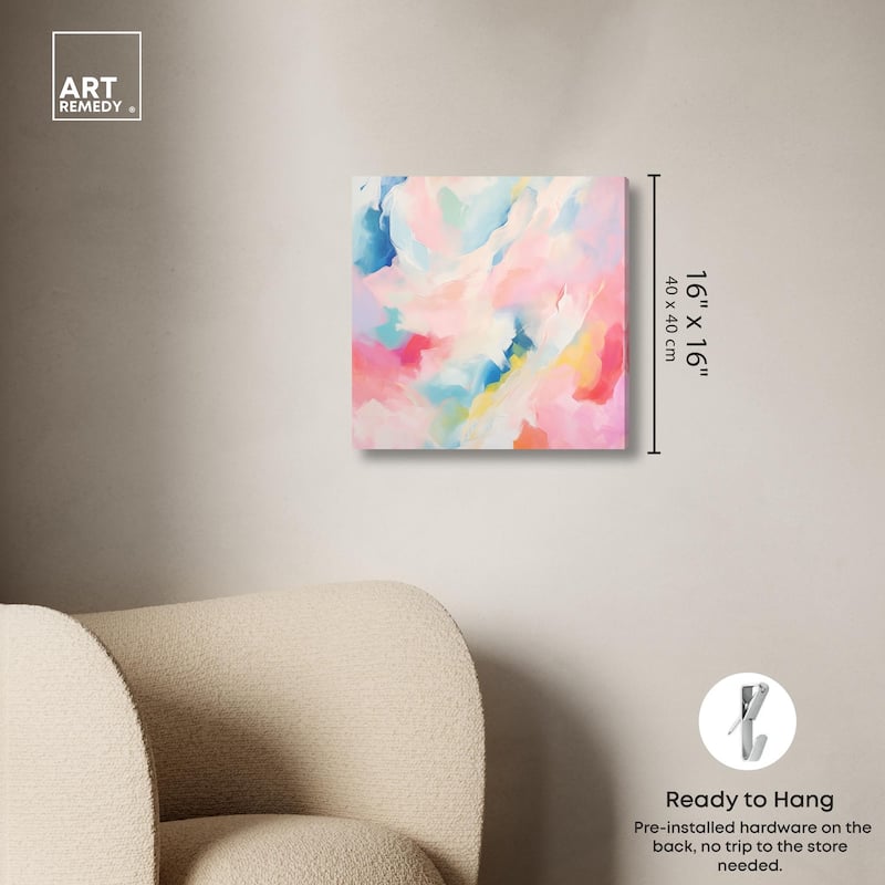 Cotton Candy Clouds II Canvas by Art Remedy, Gallery Wrapped