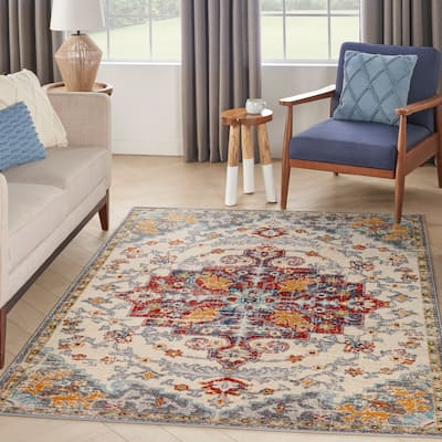 Nourison Passion Indoor only Multicolored Persian Area Rug