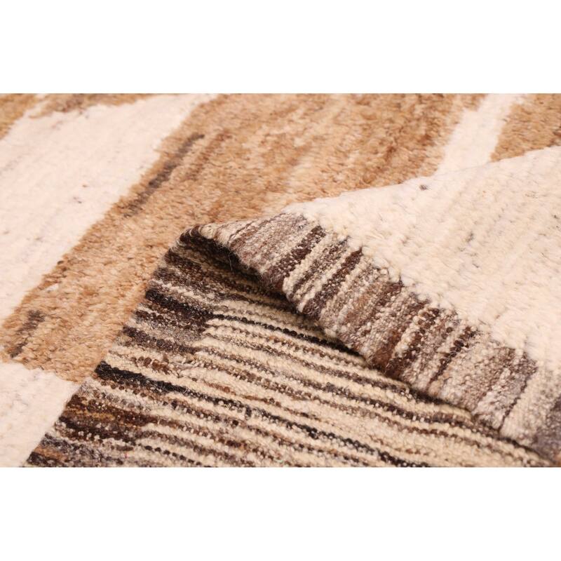 ECARPETGALLERY Hand-knotted Pak Finest Marrakesh Cream Wool Rug - 8'2 x 10'0