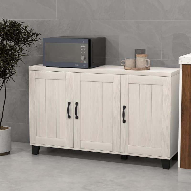 Costway 3-Door Buffet Sideboard Storage Credenza Cabinet Console