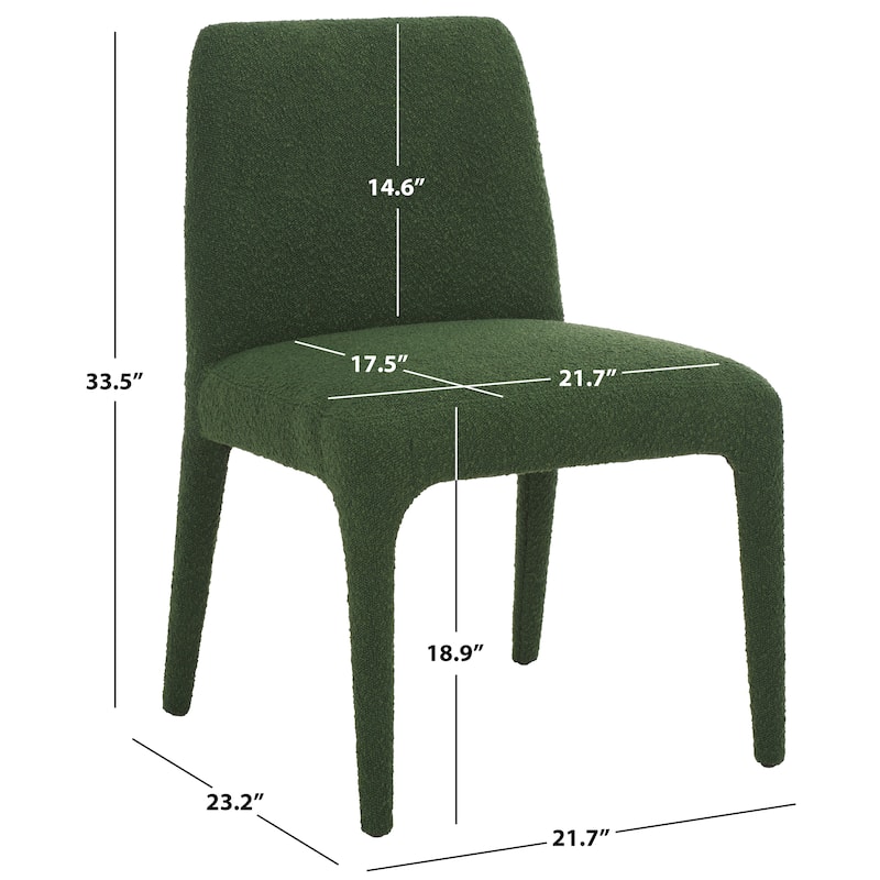 SAFAVIEH Couture Derrick Boucle 19-inch Dining Chair [SET of 2] - 22"W x 23"D x 34"H
