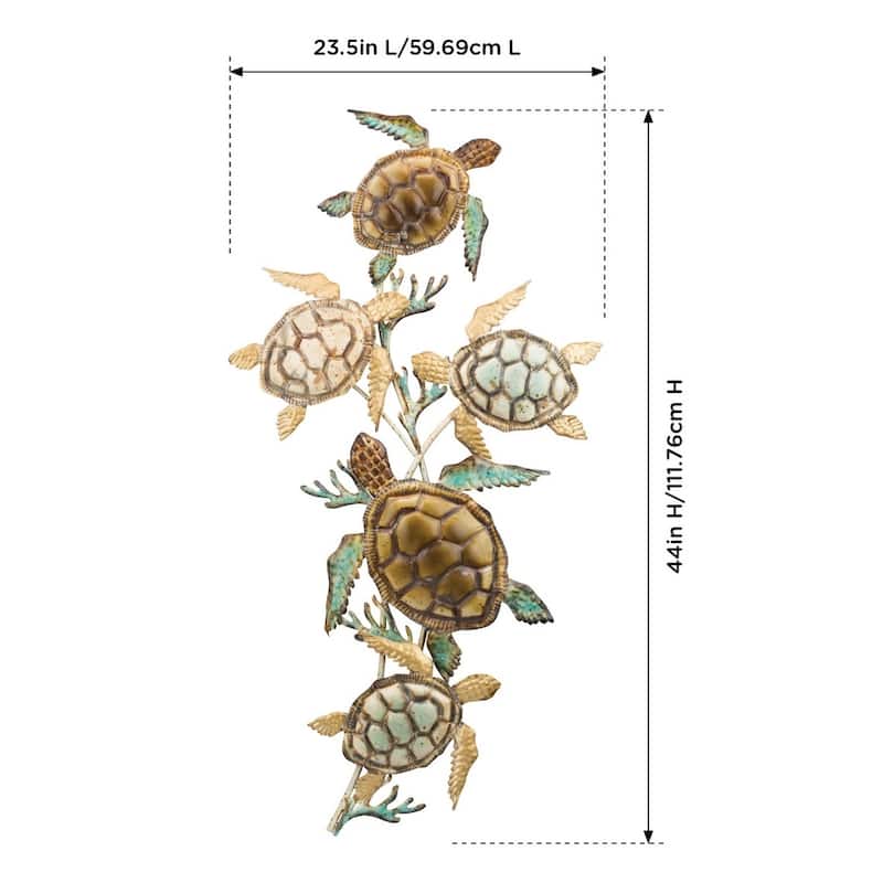 5 Sea Turtle Wall Decor