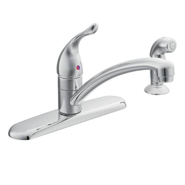 Shop Moen 67430 Chateau Kitchen Faucet With Sidespray Chrome Overstock 16328552