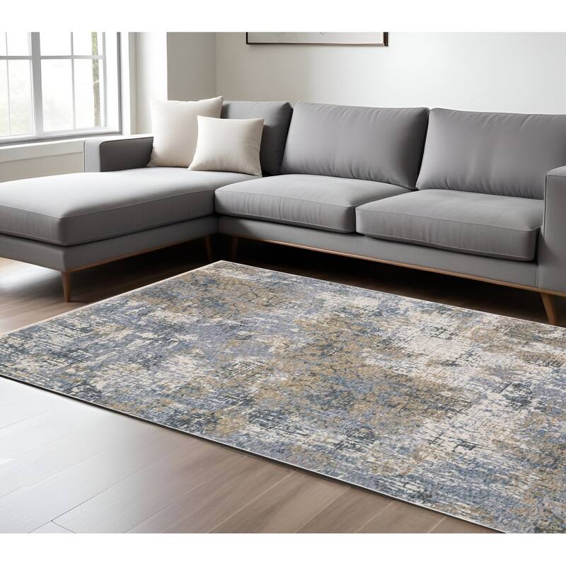 HomeRootsAbstract Modern Runner Area Rug - 133.86' X '94.49' X '0.24