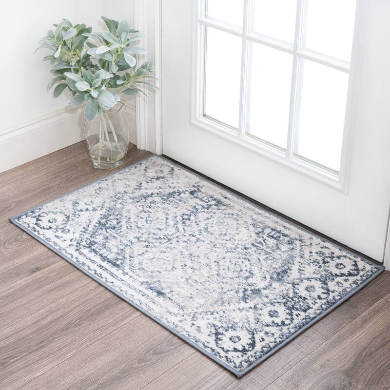 Linx French Country Medallion Indoor Area Rug - 2' x 2'11'' - Blue