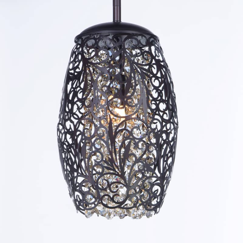 Arabesque 1-Light Mini Pendant - Oil Rubbed bronze