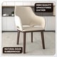 preview thumbnail 3 of 67, LeisureMod Vivara Leather Upholstered Dining Chair with Padded Seat - Mid-Century Arm Chair for Home Office Bar & Kitchen