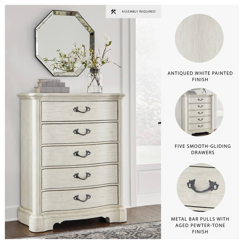 Signature Design by Ashley Arlendyne Antique White Chest of Drawers