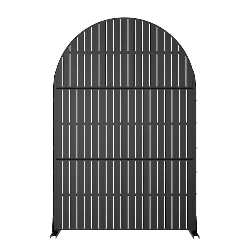 Dovelina 6ft.Outdoor Freestanding Metal Privacy Screen Decorative Garden Fence - 72"x47"