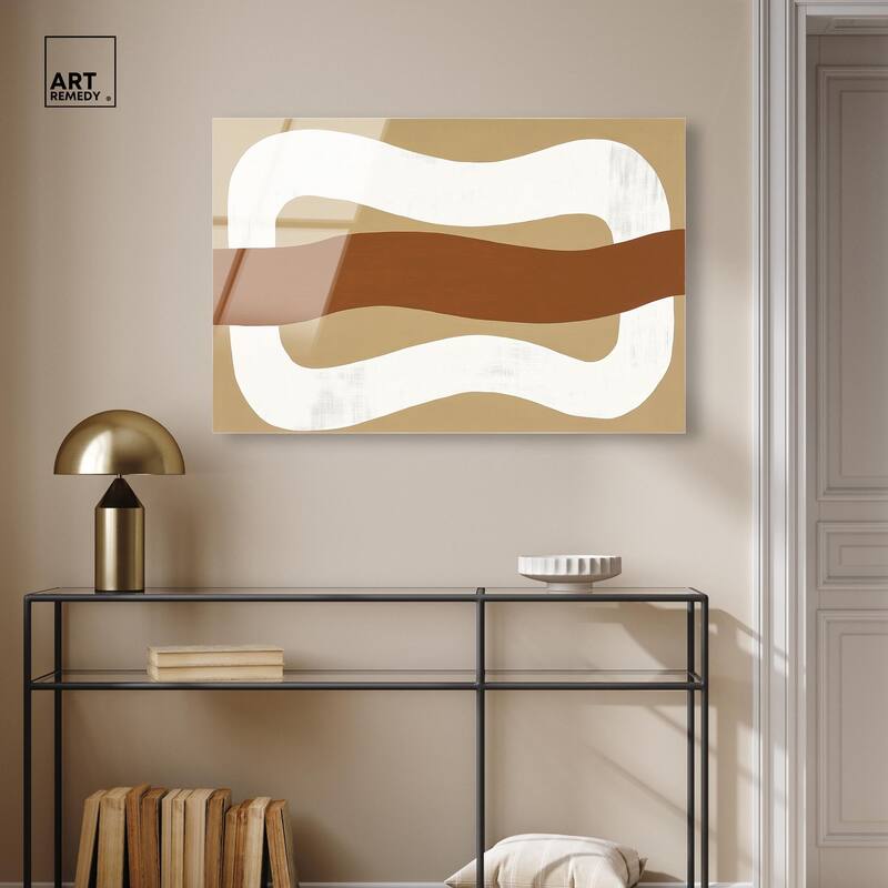 Minimal Wavy I Acrylic by Art Remedy, Ready to Hang