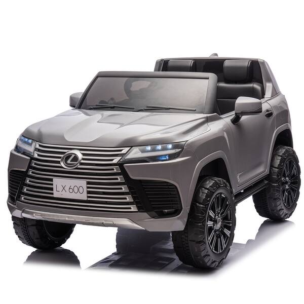 slide 2 of 54, 24V Licensed Lexus LX600 Ride-On for Kids with Remote Control Christmas Grey