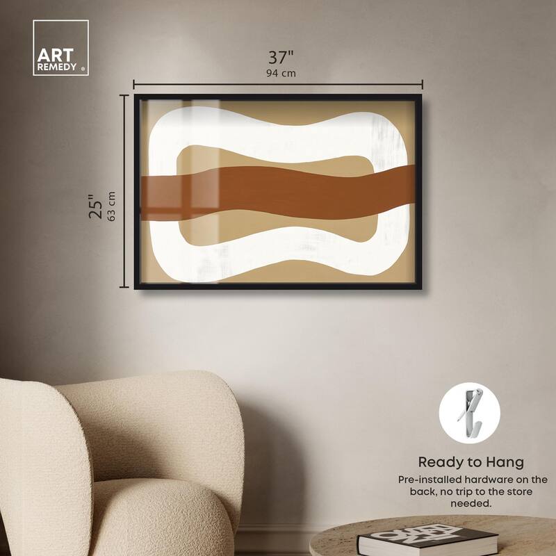 Minimal Wavy I Shadowbox by Art Remedy