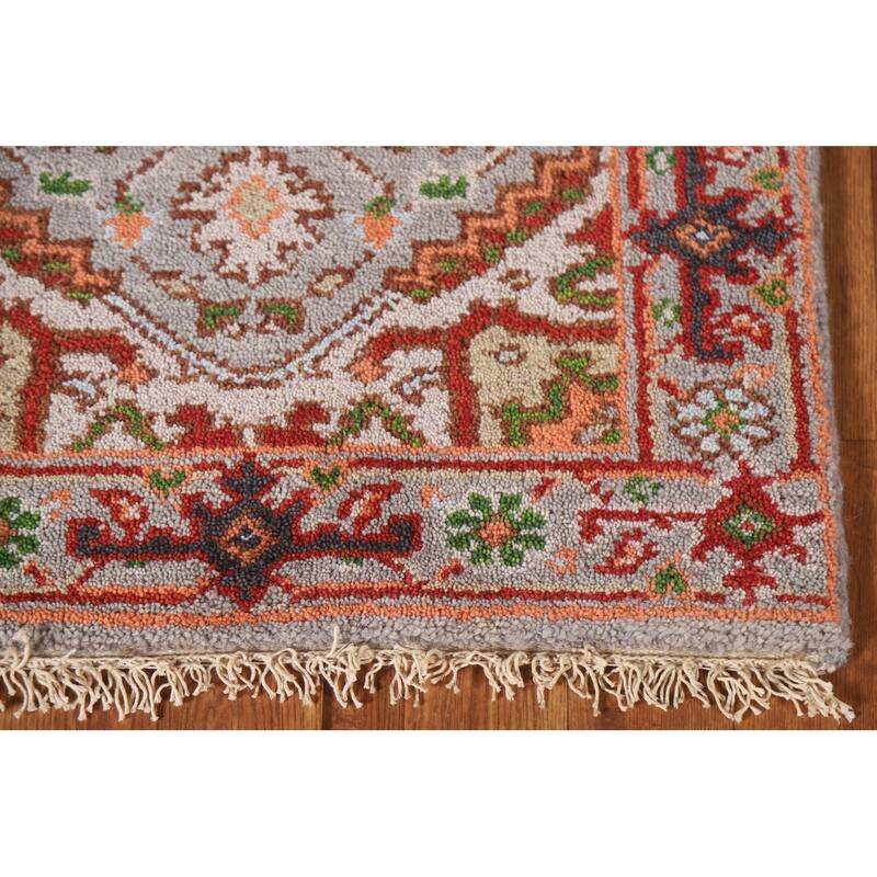 Gray Heriz Serapi Indian Rug Handmade Wool Carpet - 2'0"x 3'0"
