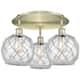 Option Antique Brass / Clear Glass with White Rope