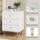 Nightstand Bedside Table with 3 Drawers, Bedroom Tall Night Stands Sofa ...