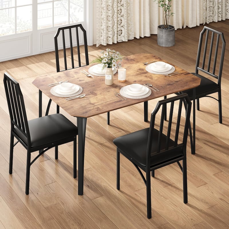 Dining Table Set for 2/4 - 4 Seats Brown - Brown