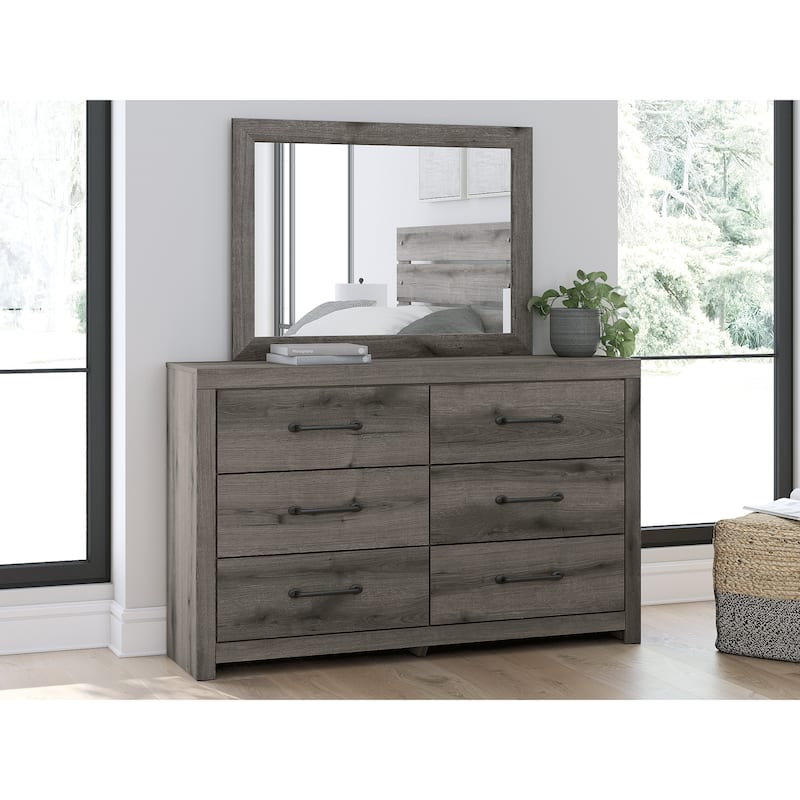 Signature Design by Ashley Urbanoore Gray Bedroom Mirror - 41.85" W x 1.3" D x 30.67" H - Gray