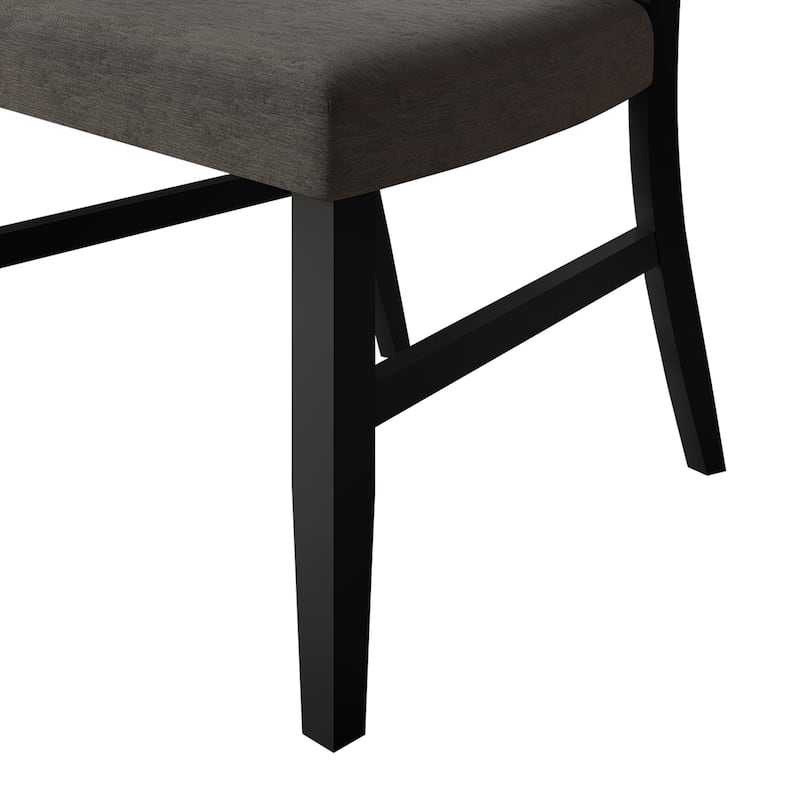 CraftPorch Contemporary 4-Piece Linen Wooden Dining Chair