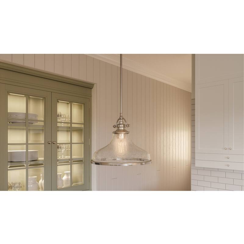 Quoizel Grant Brushed Nickel 1-light Pendant