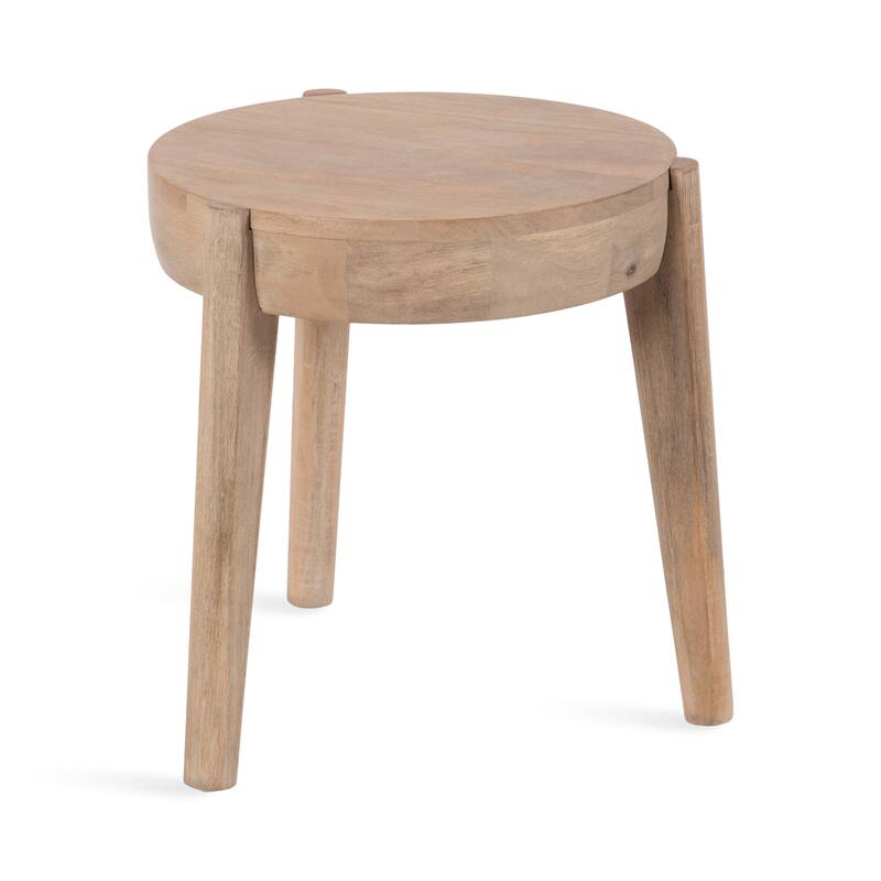 Kate and Laurel Vola Wood Side Table - 17x17x18