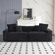 preview thumbnail 12 of 15, Oaks Aura 104.72in. 4-seat Large Sofa With Throw Pillows, Modern Corduroy Fabric Multicolour Choice Couch