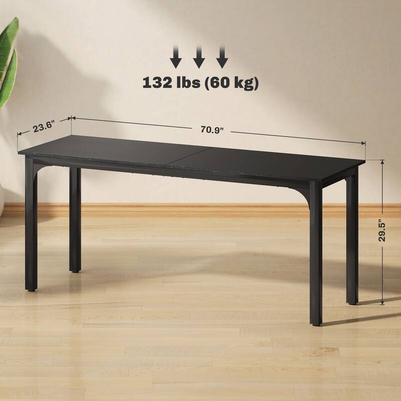 Desktop Desk with Metal Legs,Computer Desk,For Home and Office